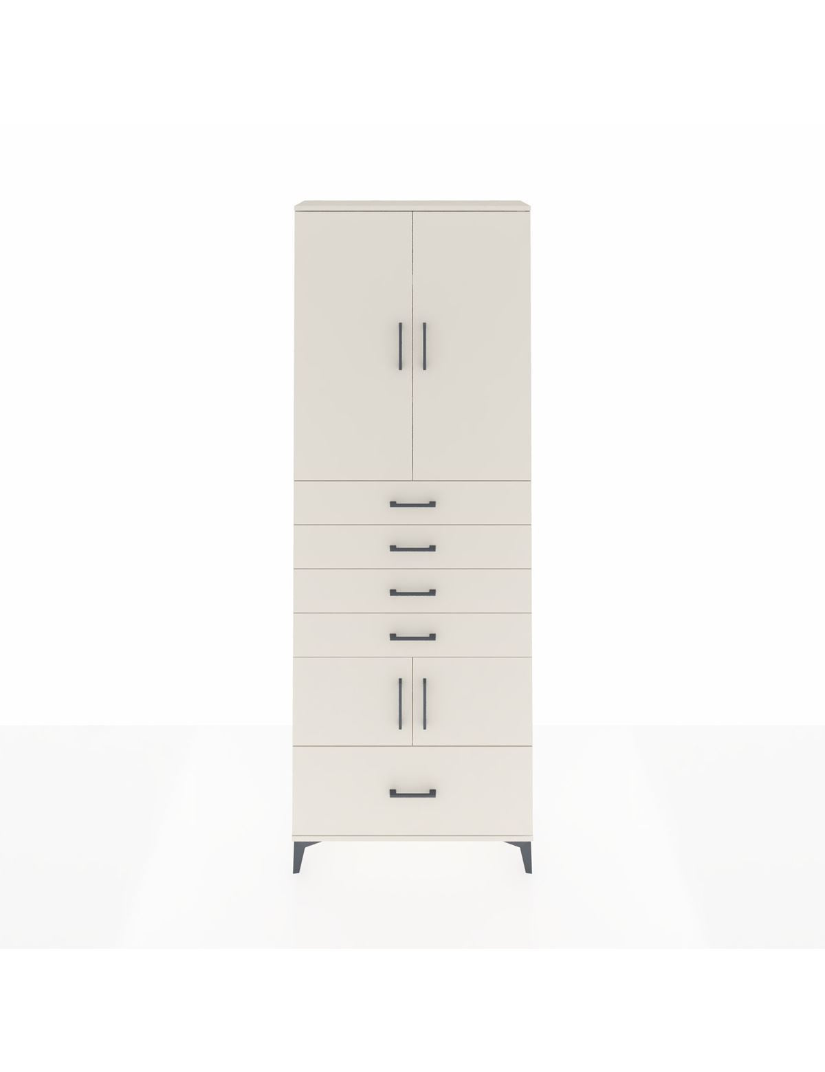 Arges Dolap 4 Raflı 5 Çekmeceli 4 Kapaklı 88x30x243 - S33M027V1A