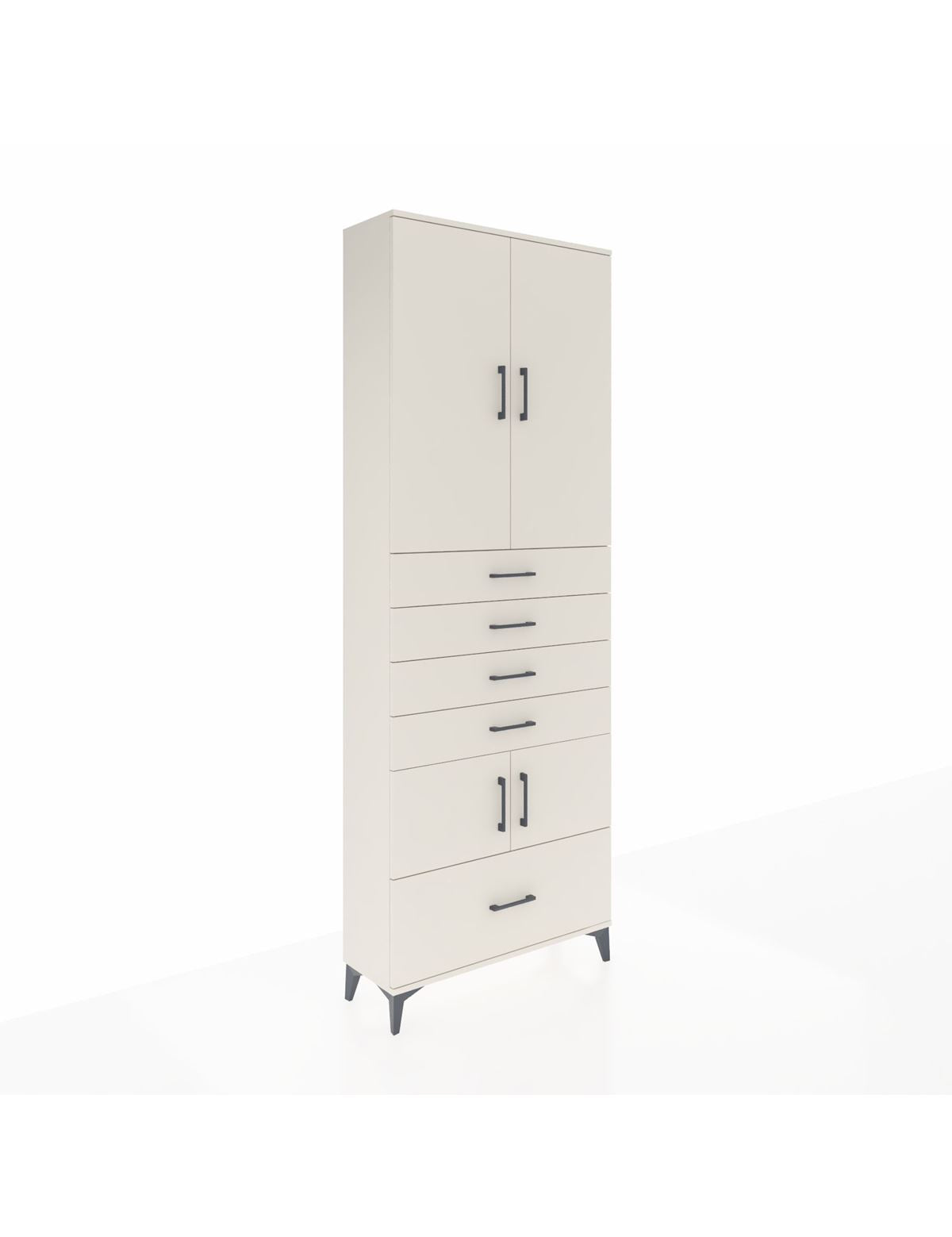 Arges Dolap 4 Raflı 5 Çekmeceli 4 Kapaklı 88x30x243 - S33M027V1A
