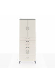 Arges Dolap 4 Raflı 5 Çekmeceli 4 Kapaklı 88x30x243 - S33M027V4A