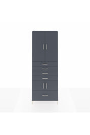 Arges Dolap 4 Raflı 5 Çekmeceli 4 Kapaklı 88x30x243 - S33M027V5A