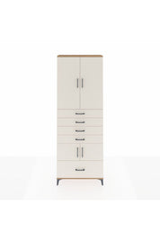 Arges Dolap 4 Raflı 5 Çekmeceli 4 Kapaklı 88x30x243 - S33M027V7A
