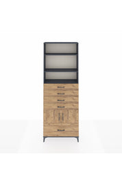 Arges Dolap 4 Raflı 5 Çekmeceli 2 Kapaklı 88x30x243 - S33M028V6A