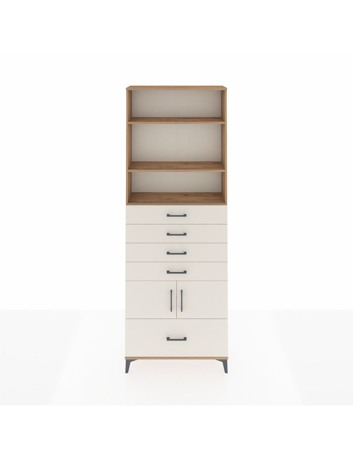 Arges Dolap 4 Raflı 5 Çekmeceli 2 Kapaklı 88x30x243 - S33M028V7A