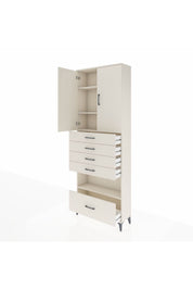 Arges Dolap 4 Raflı 5 Çekmeceli 2 Kapaklı 88x30x243 - S33M029V1A