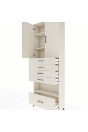 Arges Dolap 4 Raflı 5 Çekmeceli 2 Kapaklı 88x30x243 - S33M029V1A