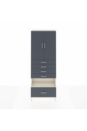Arges Dolap 4 Raflı 5 Çekmeceli 2 Kapaklı 88x30x243 - S33M029V2A