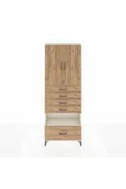 Arges Dolap 4 Raflı 5 Çekmeceli 2 Kapaklı 88x30x243 - S33M029V3A