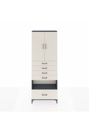 Arges Dolap 4 Raflı 5 Çekmeceli 2 Kapaklı 88x30x243 - S33M029V4A