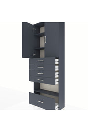 Arges Dolap 4 Raflı 5 Çekmeceli 2 Kapaklı 88x30x243 - S33M029V5A