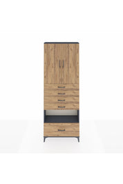 Arges Dolap 4 Raflı 5 Çekmeceli 2 Kapaklı 88x30x243 - S33M029V6A