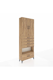 Arges Dolap 4 Raflı 5 Çekmeceli 2 Kapaklı 88x30x243 - S33M029V9A