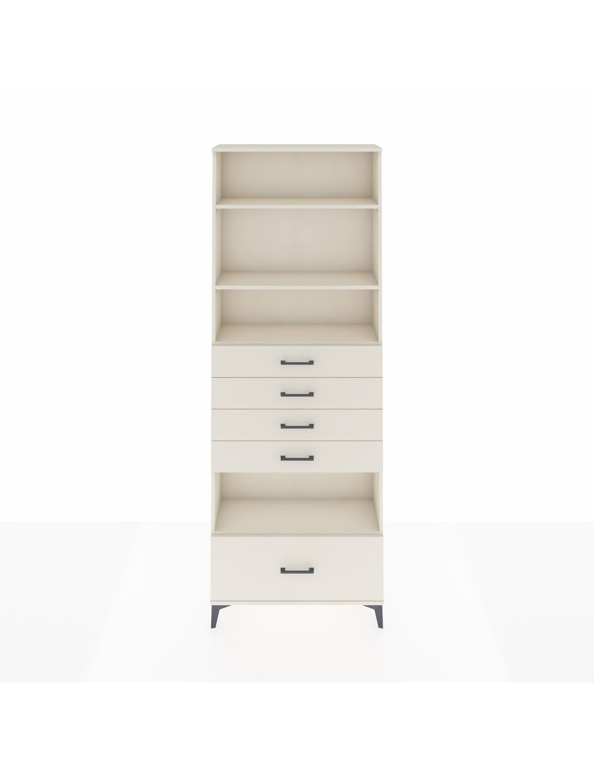 Arges Dolap 4 Raflı 5 Çekmeceli 88x30x243 - S33M030V1A