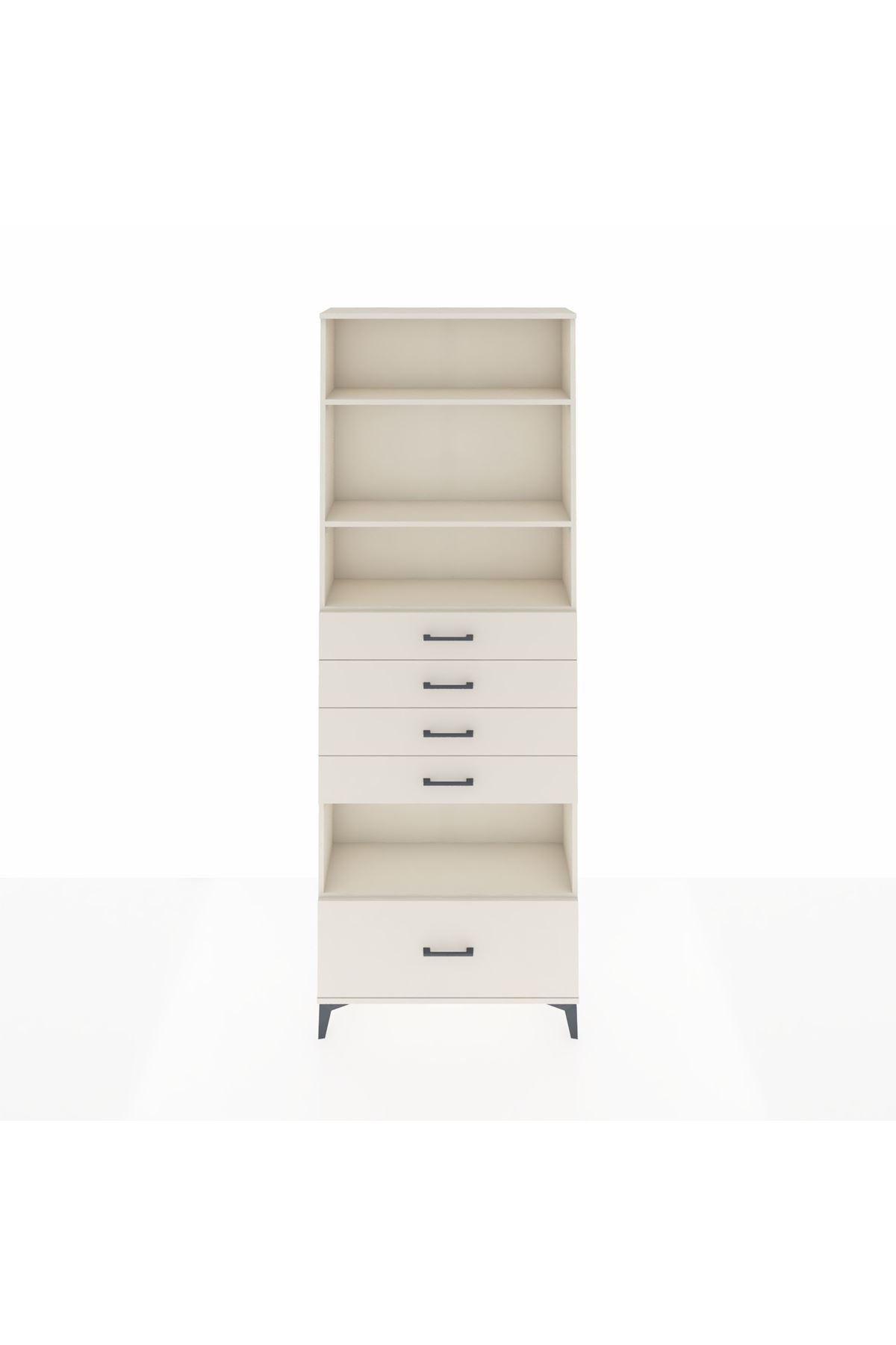Arges Dolap 4 Raflı 5 Çekmeceli 88x30x243 - S33M030V1A