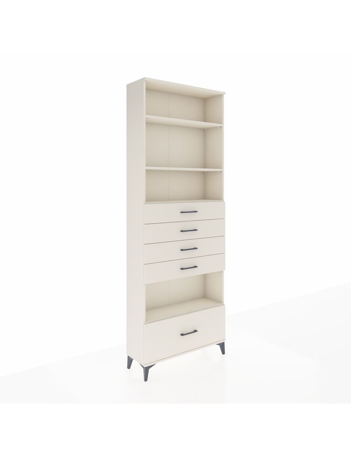 Arges Dolap 4 Raflı 5 Çekmeceli 88x30x243 - S33M030V1A