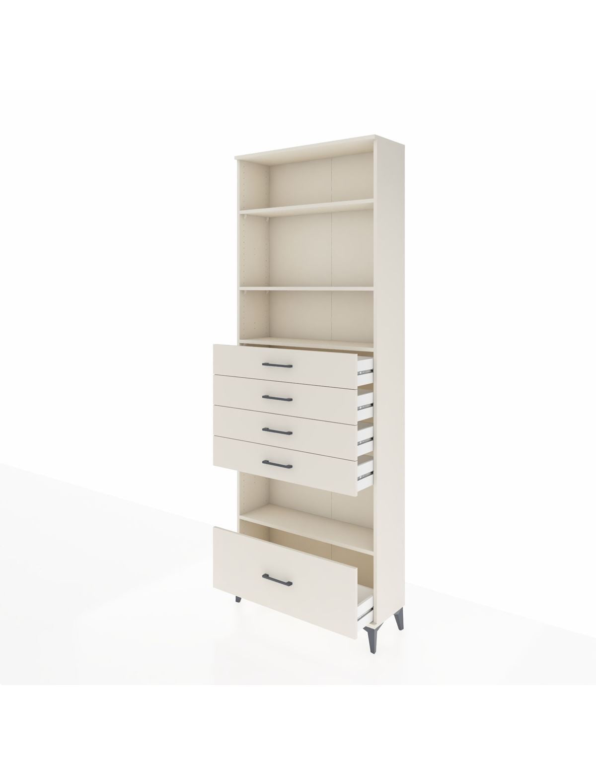 Arges Dolap 4 Raflı 5 Çekmeceli 88x30x243 - S33M030V1A