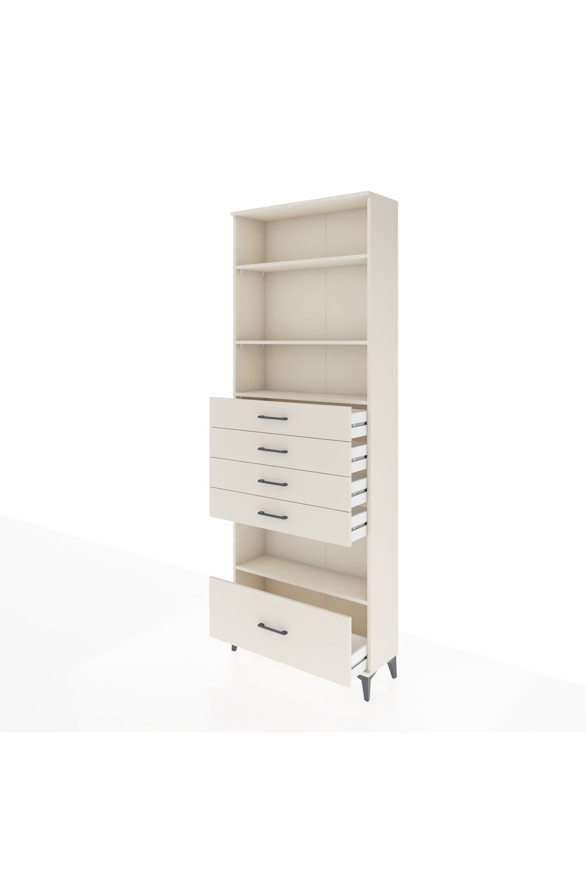 Arges Dolap 4 Raflı 5 Çekmeceli 88x30x243 - S33M030V1A