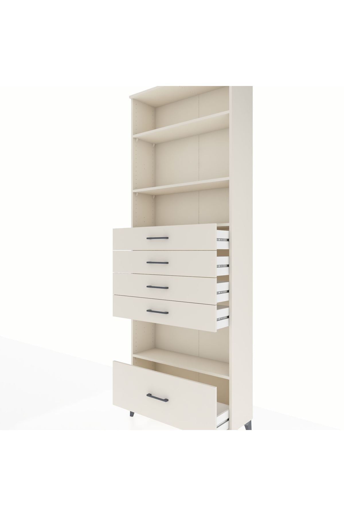 Arges Dolap 4 Raflı 5 Çekmeceli 88x30x243 - S33M030V1A