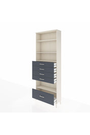 Arges Dolap 4 Raflı 5 Çekmeceli 88x30x243 - S33M030V2A