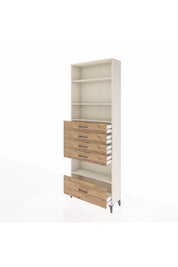 Arges Dolap 4 Raflı 5 Çekmeceli 88x30x243 - S33M030V3A