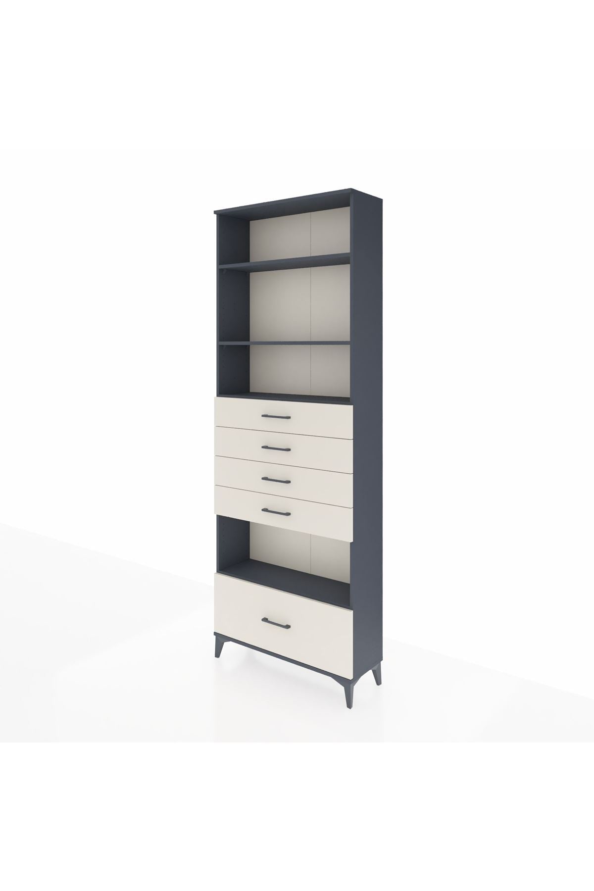 Arges Dolap 4 Raflı 5 Çekmeceli 88x30x243 - S33M030V4A