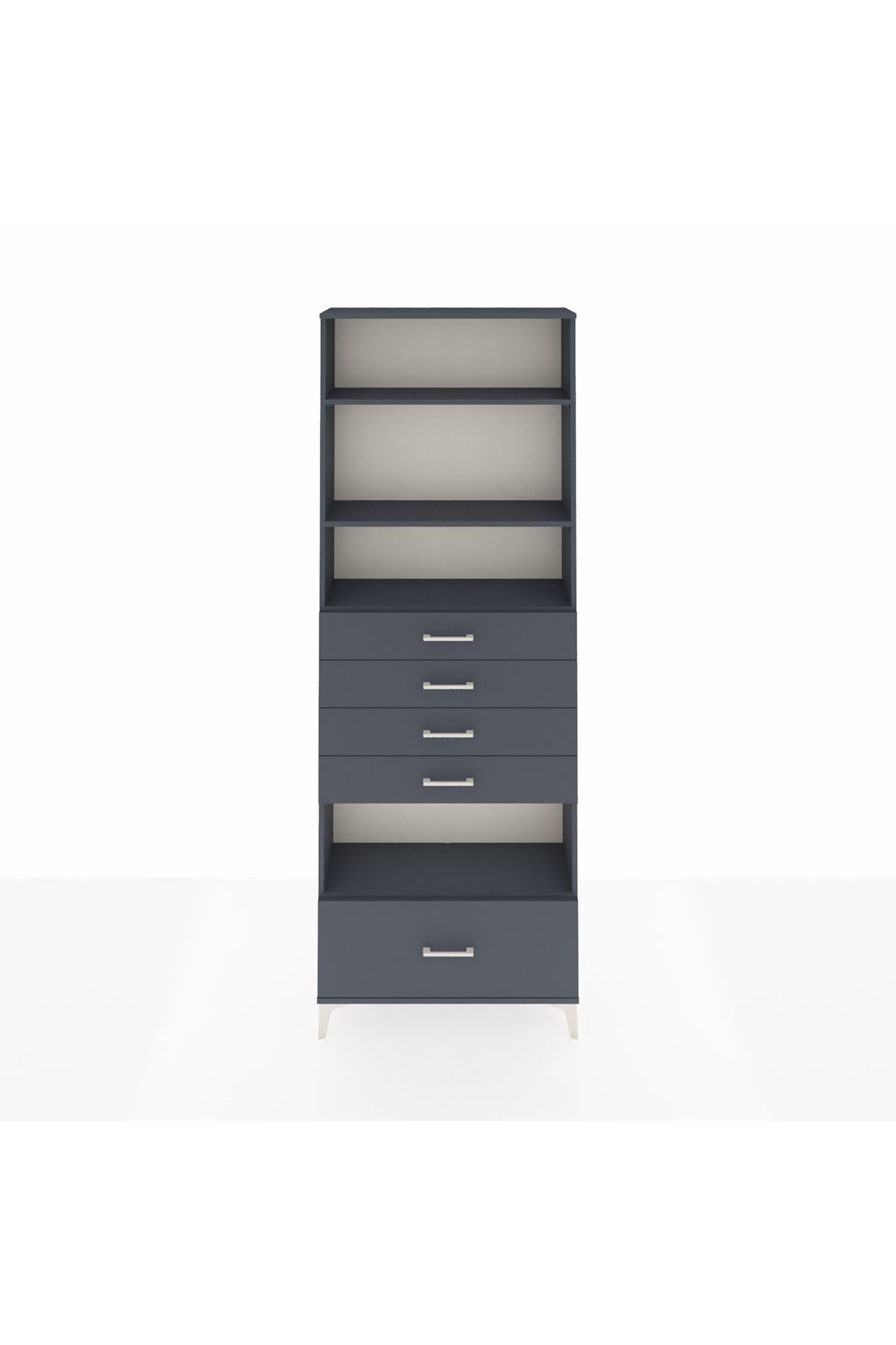 Arges Dolap 4 Raflı 5 Çekmeceli 88x30x243 - S33M030V5A