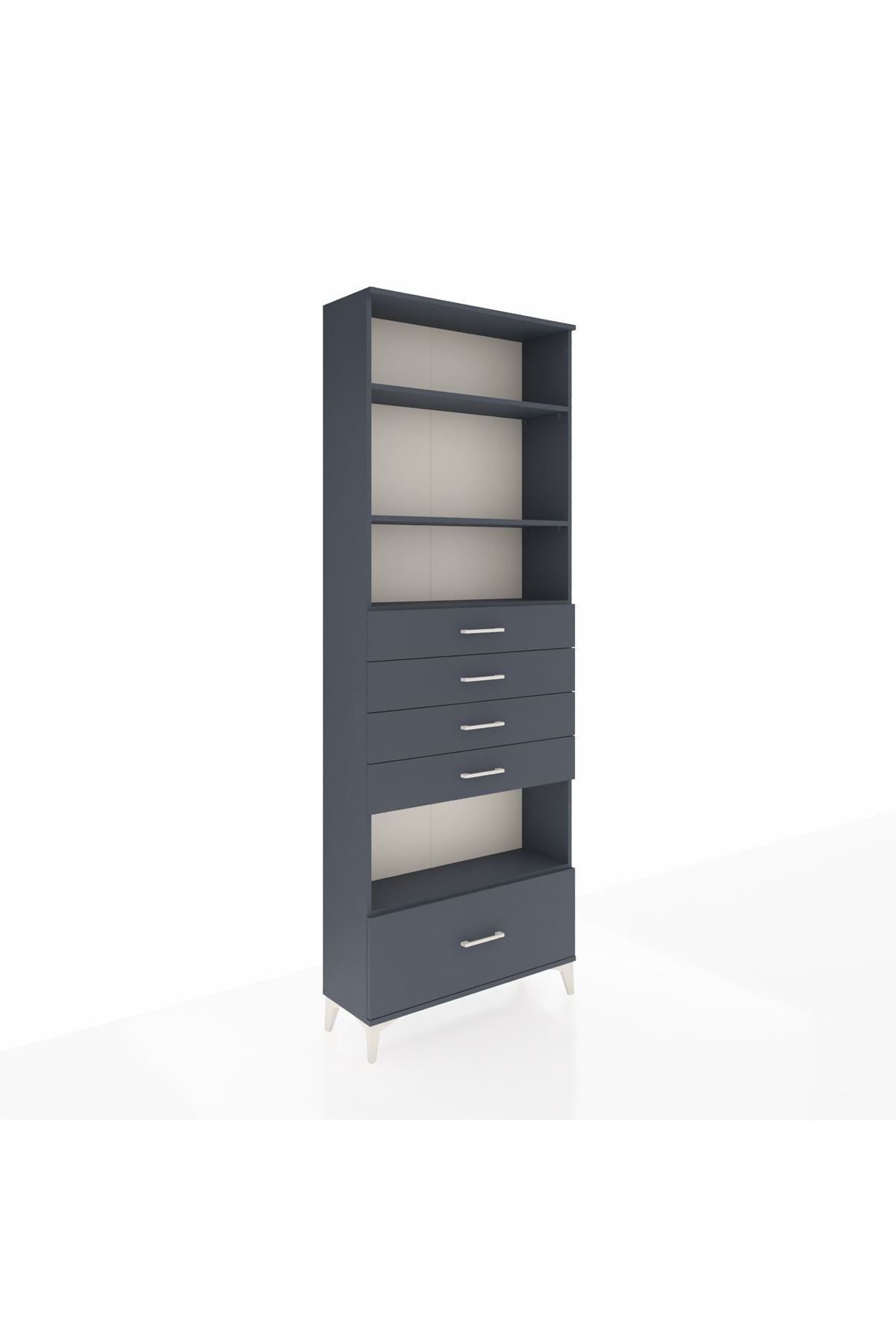 Arges Dolap 4 Raflı 5 Çekmeceli 88x30x243 - S33M030V5A