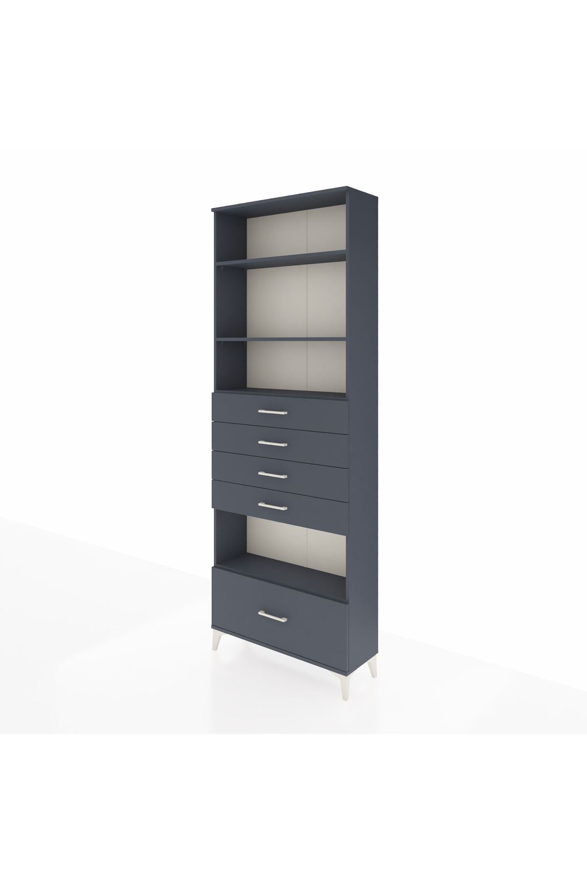 Arges Dolap 4 Raflı 5 Çekmeceli 88x30x243 - S33M030V5A