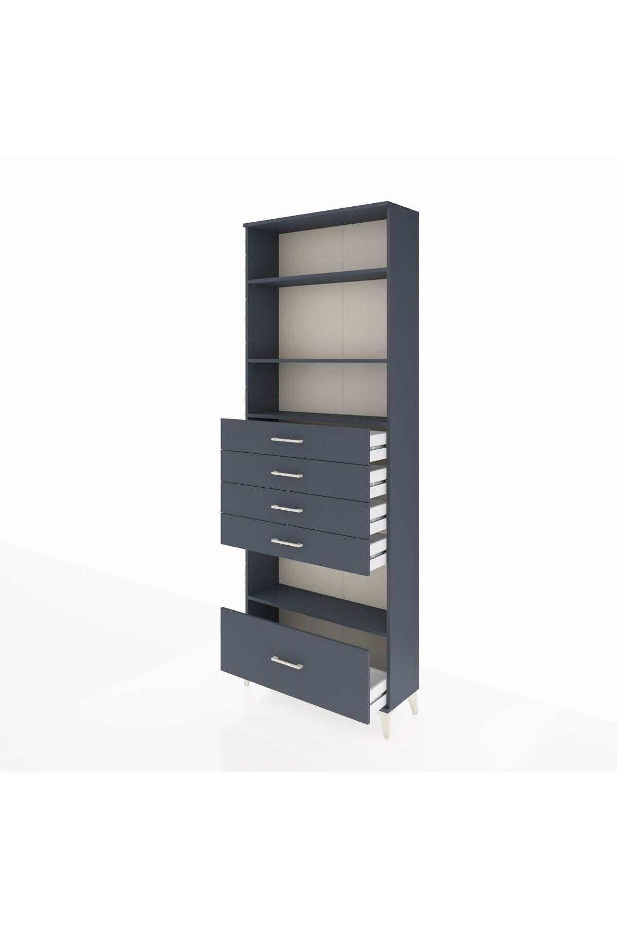 Arges Dolap 4 Raflı 5 Çekmeceli 88x30x243 - S33M030V5A