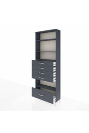 Arges Dolap 4 Raflı 5 Çekmeceli 88x30x243 - S33M030V5A