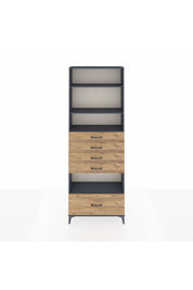 Arges Dolap 4 Raflı 5 Çekmeceli 88x30x243 - S33M030V6A