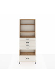 Arges Dolap 4 Raflı 5 Çekmeceli 88x30x243 - S33M030V7A