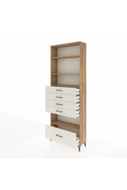 Arges Dolap 4 Raflı 5 Çekmeceli 88x30x243 - S33M030V7A