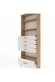 Arges Dolap 4 Raflı 5 Çekmeceli 88x30x243 - S33M030V7A