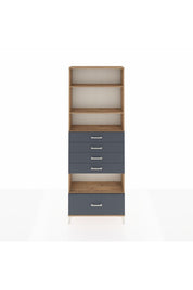 Arges Dolap 4 Raflı 5 Çekmeceli 88x30x243 - S33M030V8A