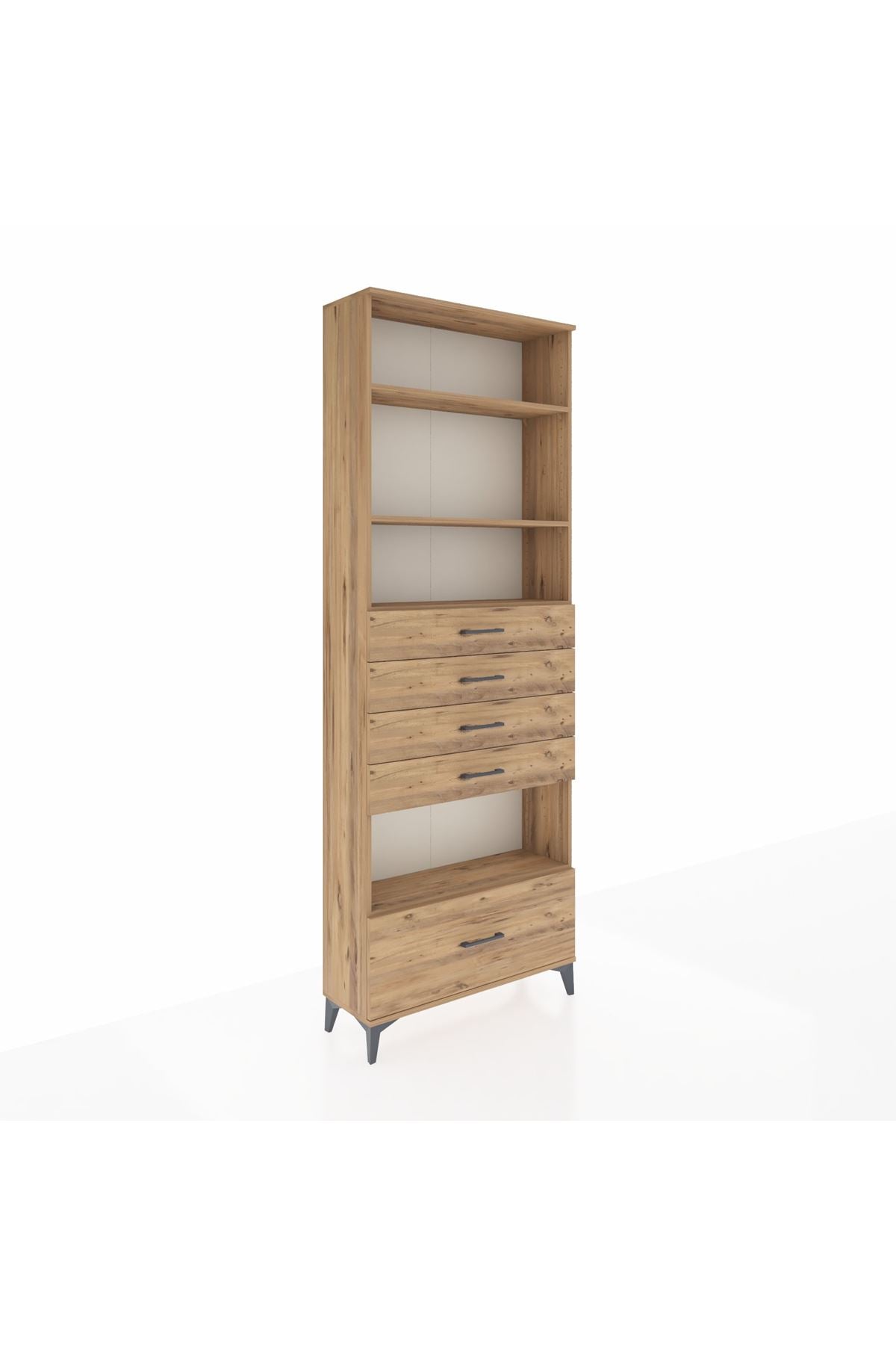 Arges Dolap 4 Raflı 5 Çekmeceli 88x30x243 - S33M030V9A