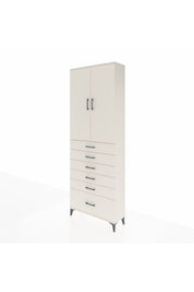 Arges Dolap 3 Raflı 6 Çekmeceli 2 Kapaklı 88x30x243 - S33M031V1A
