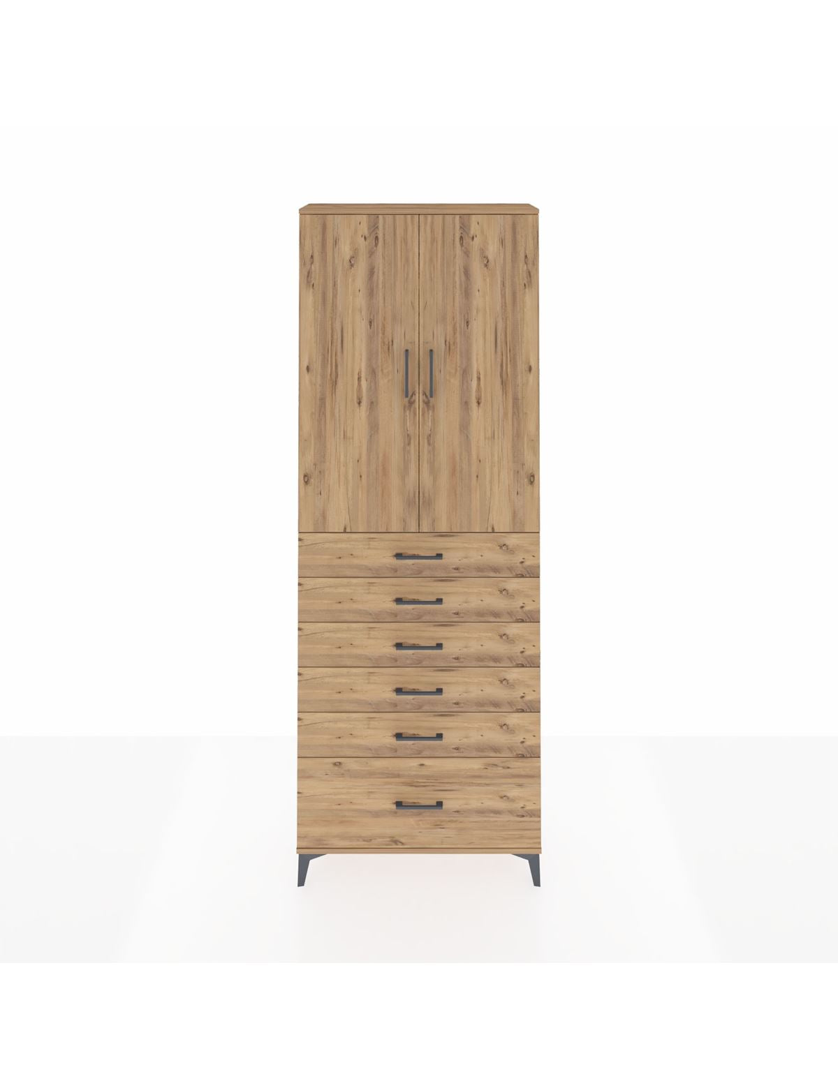 Arges Dolap 3 Raflı 6 Çekmeceli 2 Kapaklı 88x30x243 - S33M031V9A