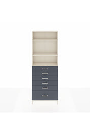 Arges Dolap 3 Raflı 6 Çekmeceli 88x30x243 - S33M032V2A