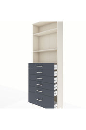 Arges Dolap 3 Raflı 6 Çekmeceli 88x30x243 - S33M032V2A