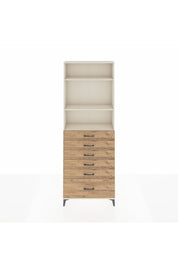 Arges Dolap 3 Raflı 6 Çekmeceli 88x30x243 - S33M032V3A