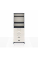 Arges Dolap 3 Raflı 6 Çekmeceli 88x30x243