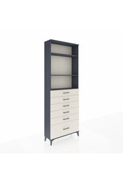 Arges Dolap 3 Raflı 6 Çekmeceli 88x30x243 - S33M032V4A