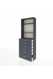 Arges Dolap 3 Raflı 6 Çekmeceli 88x30x243 - S33M032V5A