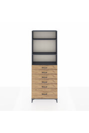 Arges Dolap 3 Raflı 6 Çekmeceli 88x30x243 - S33M032V6A