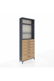 Arges Dolap 3 Raflı 6 Çekmeceli 88x30x243 - S33M032V6A