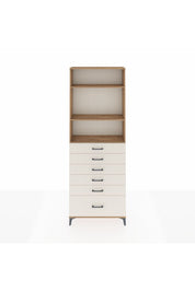 Arges Dolap 3 Raflı 6 Çekmeceli 88x30x243 - S33M032V7A