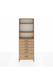 Arges Dolap 3 Raflı 6 Çekmeceli 88x30x243 - S33M032V9A