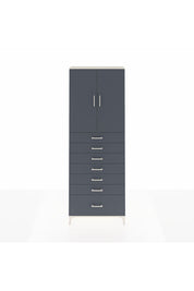 Arges Dolap 3 Raflı 7 Çekmeceli 2 Kapaklı 88x30x243 - S33M033V2A