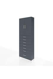 Arges Dolap 3 Raflı 7 Çekmeceli 2 Kapaklı 88x30x243 - S33M033V5A