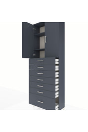Arges Dolap 3 Raflı 7 Çekmeceli 2 Kapaklı 88x30x243 - S33M033V5A